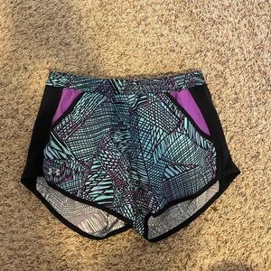 Purple & Teal Under Armour Shorts
